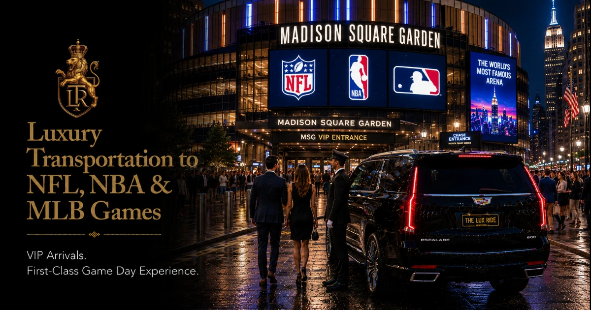 Luxury Transportation to NFL, NBA & MLB Games