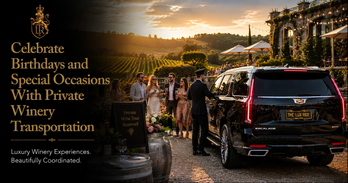 Celebrate Birthdays and Special Occasions With Private Winery Transportation